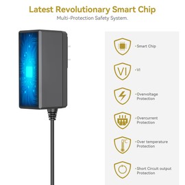 Omilik UL Listed 18V Charger Replacement for Sharper Image 2437599 1011666 1013002 1012667 1013983 1013985 Powerboost Percussion Deep Tissue Cordless Massage Gun (NOT 27V)