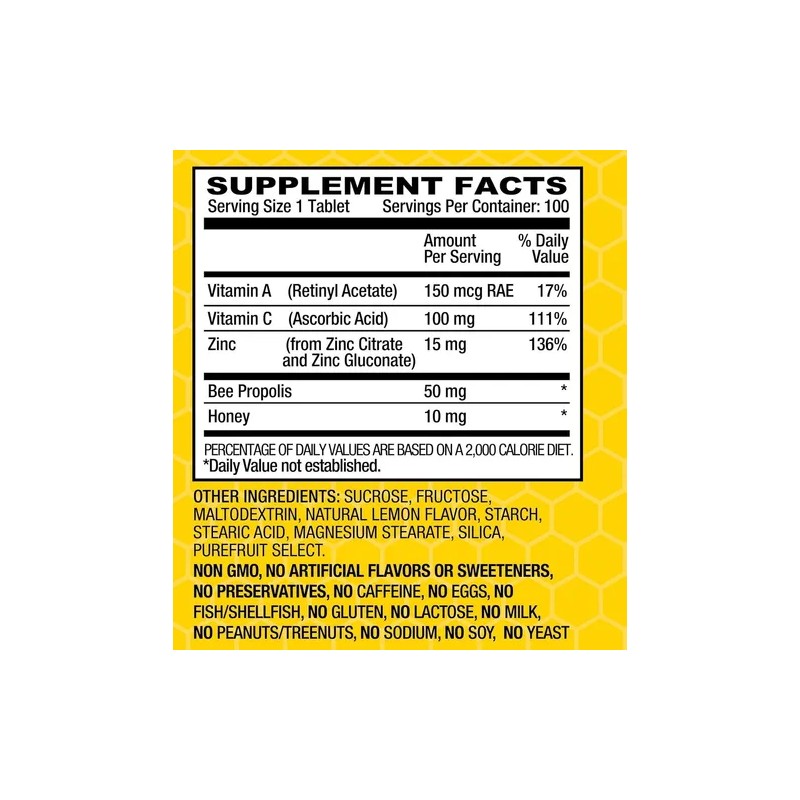 Basic Brands Zinc Limn 100 Uds Pack 2 Con Vitamina