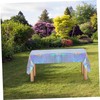 KONTONTY Plastic Tablecloth Set Iridescent Foil 4pcs Perfect for Wedding