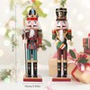 Christmas Nutcracker Soldier, 30 cm Wooden Nutcracker Christmas Decorations for