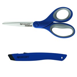 Westcott Titanium Bonded Scissors and Ceramic Utility Cutter