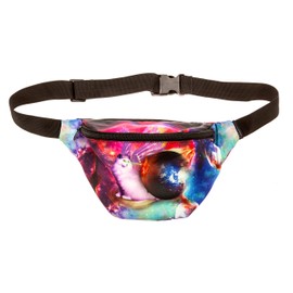 KANDYPACK Galaxy Laser Cat Fanny Pack Perfect for Raves and Festivals