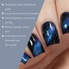 Esmalte de uñas magnético azul negro | Efecto ojo de