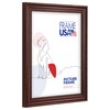 Frame USA 16x20 Picture Frame, Dark Red with Beaded Detail,