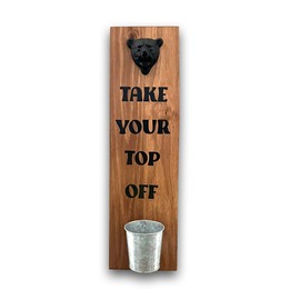 Take Your Top Off Beer Bottle Cap Bear Opener, Professional Bar Tool Man Cave