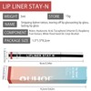 3 Pcs Abziehbarer Lippenkonturenstifte, Wasserfester Abnehmbarer Lipliner, Plump Lip Lines