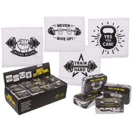 Gym Magic flannel face cloth towel gift Christmas travel workout weights exercise