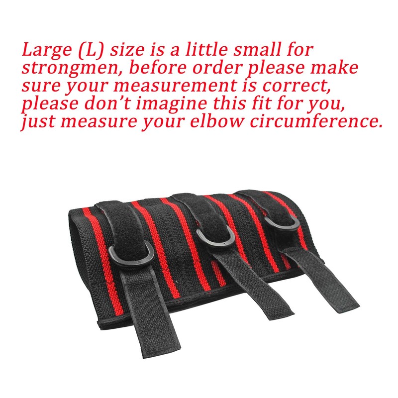 Adjustable Elbow Sleeve, 1 Pair Strong Elebow Support Brace Compression