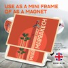 Classic Rectangle Magnet with Stand - Marrakech Old Tower Palm