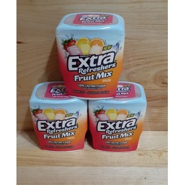 Wrigley 3  Wrigley's Extra Refreshers Sugar Free Gum Rare!  Seasonal FRUIT MIX 40-ct