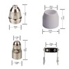 P80 Plasma Cutter Nozzle Electrodes Consumables 1.7 Tip 100Amp 45pcs