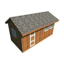 Garden Storage Shed Plans DIY Gable Roof Design Backyard Utility House 10' x 20'