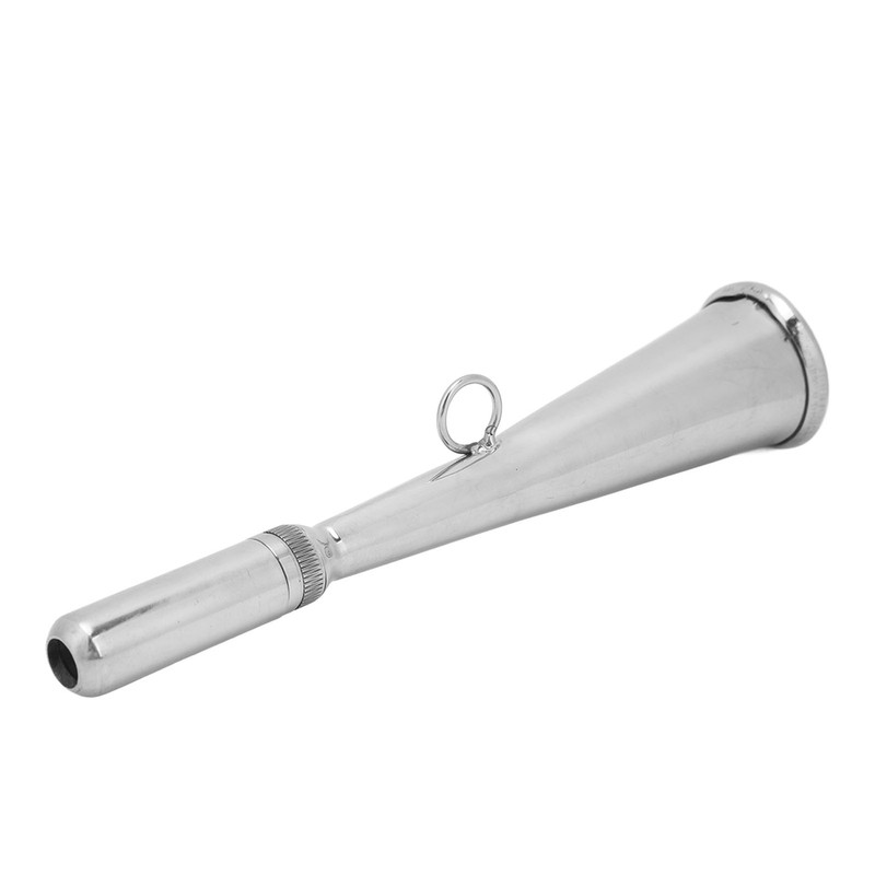 Fog Horn Removable Mouthpiece Stainless Steel Clear Sound Lightweight Portable