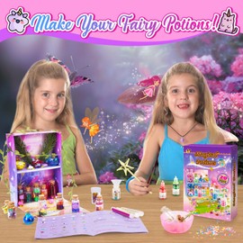 Veopoko Potion Making Kit Children, Gifts for 6 7 8 9 10 Year Olds Girls Fairy Toys Potions Kits for Kids Girls Toys Age 6 7 8 9 10 Crafts Kits for Kids 7-9 Best Xmas Fairy Gifts Magic Potions
