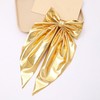 2Pcs Hair Bows for Women, Gold Silver Big Bow Hair