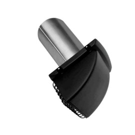 Black Dryer Vent Exhaust Hood Wide Mouth Cap 4 inch