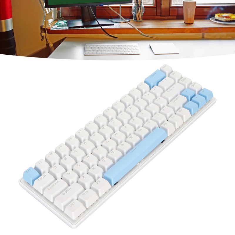 Gaming Keyboard USB 68 Keys Blue Switch N Key Rollover