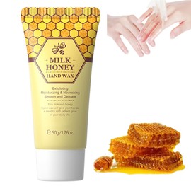 Honey Peel Off Mask,Deep Moisturizing Milk Honey Peel Off Hand Wax,Hydrating Exfoliating Hand & Foot Peeling Mask,Hand Moisturizing Gloves,Nourishing Brightening Serum for Dry Rough Skin for Women