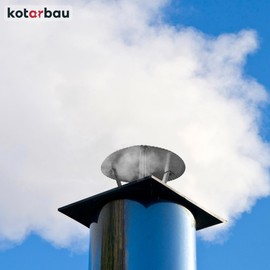 KOTARBAU® Chimney Hood Galvanised Steel 200 mm Chimney Rain Cover Chimney Cover Chimney Rain Cover Chimney Rain Cover Chimney Rain Hat