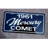 1961 Mercury Comet License plate tag 61 MERC sub compact