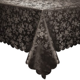 smiry Rectangle Table Cloth, Waterproof Heavy Duty Vinyl Tablecloths, Wipeable Washable Table Cover for Kitchen and Dining Room (Coffee, 60" X 120")