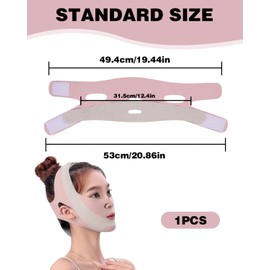 TPZORJX 1 pcs doppelkinn maske,Wiederverwendbare V-Linienmaske,V Gesichtsmasken,V-Linien-Lifting-Maske, Gesichtslifting-Bandag,Jederzeit einsetzbar, für Doppelkinn und schlaffe Gesichtshaut