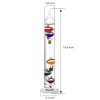 Lily's Home Galileo 14 inch Glass Thermometer with 5 Multi
