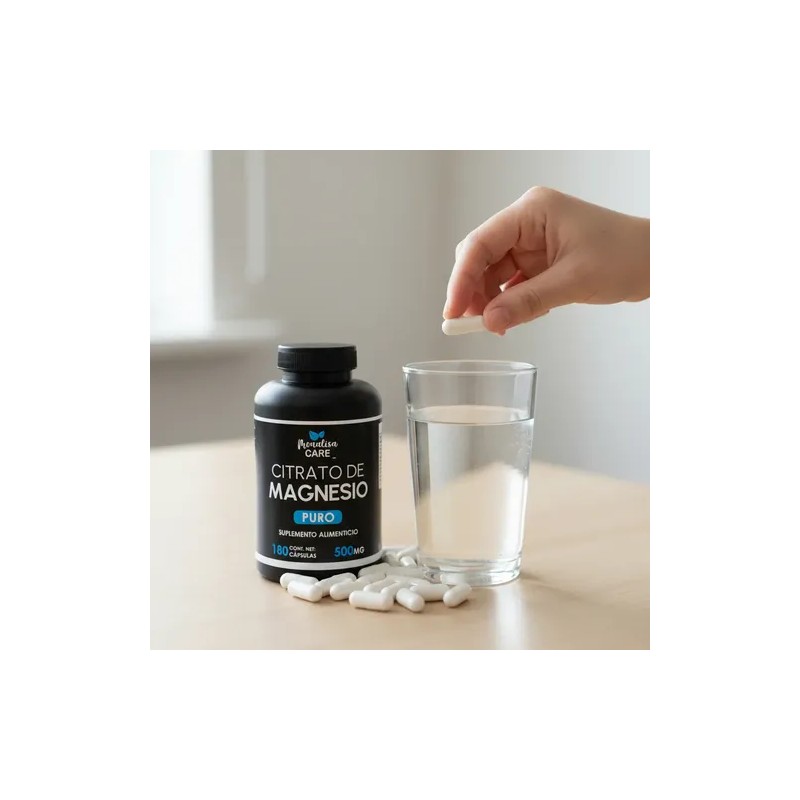 Citrato Magnesio Puro 180 Caps 500mg Natural