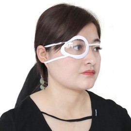 2 Pack Cataract Surgery Eye Patch Covered Edge Eye Shield Patch for Eye Surgery Recovery Covering Breathable After Surgery Eye Protection Clear Patch