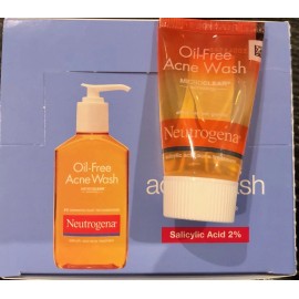 Neutrogena Oil-Free Acne Wash Salicylic Acid Travel Size (0.5oz) Lot X 8