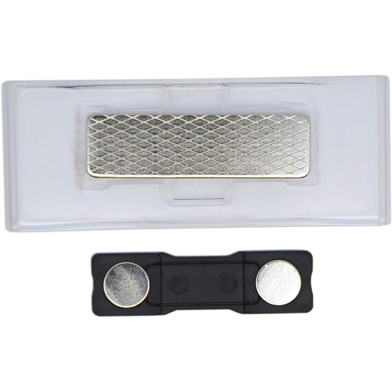 Plastic Name Badge 75x30 mm Colour ABS Plastic Needle/Magnet Pack