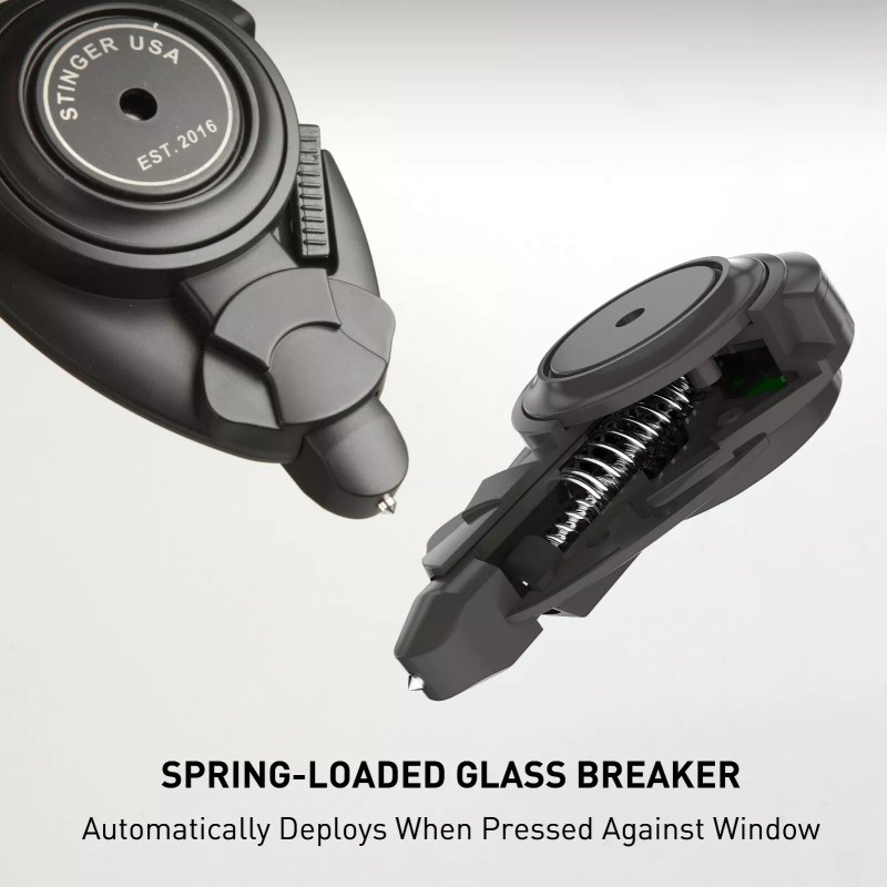 Stinger Falcon Personal Alarm Car Emergency Tool, Spring-Loaded Glass Breaker,