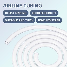 Yochaqute Aquarium Airline Tubing Fish Tank: 10 Feet Silicone Clear Air Tube - Standard 3/16" Flexible Air Hose for Coral Tank Air Pump