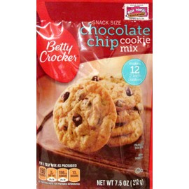 Betty Crocker Snack SIze Chocolate Chip Cookie Mix 8.5oz - 4 packs