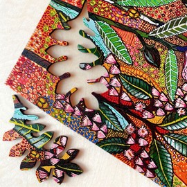 Twigg Puzzle Wooden Jigsaw Puzzle 283 Piece - Golden Whistler