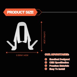 30pcs Door and Garnish Moulding Clip Compatible with Toyota Lexus Tundra Tacoma Sequoia RAV4 Land Cruiser Highlander C-HR Yaris Scion xD, Replacement OEM# 67771-58010