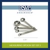 RSVP International Endurance Measuring Spoons, Round, Stainless Steel