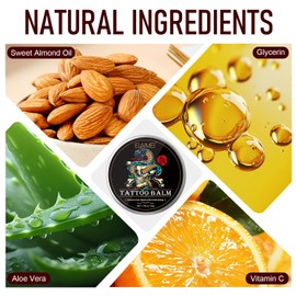 Tattoo Cream Tattoo Care Balm, Everyday Life Tattoo Aftertreatment Tattoo Butter for Fresh and Old Tattoos, Improves Tattoo Colour, Moisturises the Skin, Promotes Healing Tattoo Care Cream