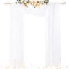 Socomi Wedding Arch Draping Fabric 29" x 20Ft 2 Panels