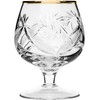 Set of 2 Hand Made Vintage Crystal Glasses, Brandy &
