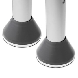 Walker Posavasos 2 unidades, alternativa a la pelota de tenis más duradera y duradera, se desliza fácilmente sobre superficies duras, 2 unidades, gris tormenta