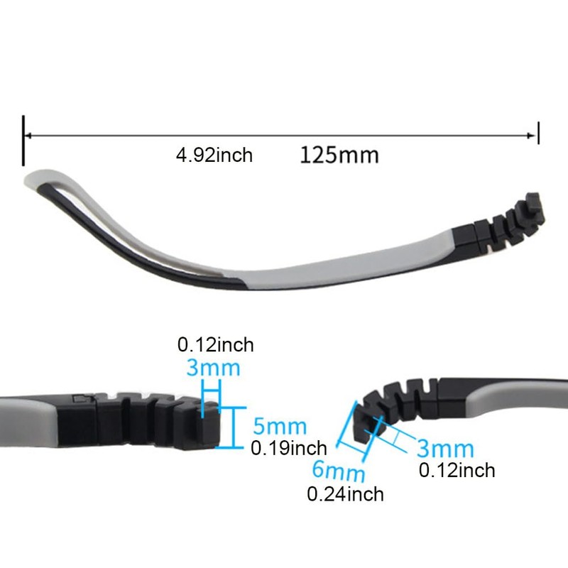 QYAJS 1 Pair Child Eyeglass Arms Silicone Glasses Replacement Glasses