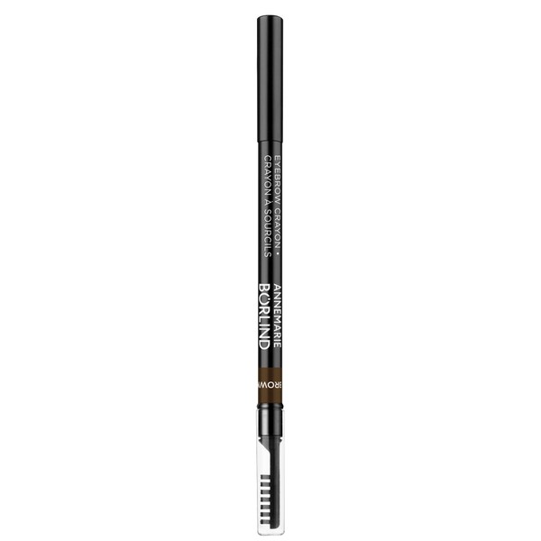 ANNEMARIE BÖRLIND Eye Effective Natural Beauty Eyebrow Crayon Brown (1 g) - For Effortlessly Voluminous Eyebrows and Care with Valuable Oils, No Mineral Oil Derivatives and Microplastics, Vegan