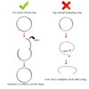 NewkeepsR 22G×8mm Titanium Hinged Clicker Nose Ring Sleeper Piercing Hoop