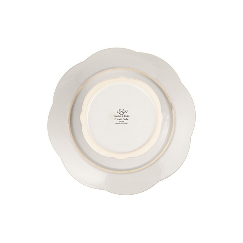 Lenox French Perle Pedestal Cake Plate, Medium, White -