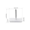 uxcell Furniture Feet Nail Plastic Glide Nails Square Glide Nails