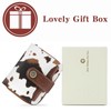 SENDEFN Purses for Women Genuine Leather Small Bifold Compact Womens