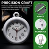 LAoabyoe Clip On Nurse Watch with Second Hand, Glow in