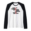 Courage Freedom Diversity Rights Kindness Justice Equality Raglan Baseball Tee