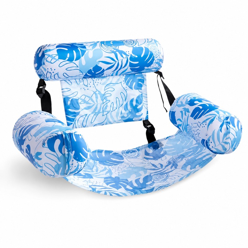 Inflatable Pool Lounge Chair for Adults – Adjustable Floating Seat